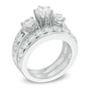 Thumbnail Image 2 of Previously Owned - 2-3/4 CT. T.W. Diamond Past Present Future® Bridal Set in 14K White Gold