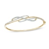 Thumbnail Image 0 of Previously Owned - 1 CT. T.W. Diamond Crossover Bangle in 10K Gold