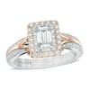 Thumbnail Image 0 of Previously Owned - Vera Wang Love Collection 1 CT. T.W. Emerald-Cut Diamond Engagement Ring in 14K Two-Tone Gold