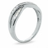 Thumbnail Image 1 of Previously Owned - 1/4 CT. T.W. Diamond Crossover Band in 14K White Gold