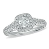 Thumbnail Image 1 of Previously Owned - Vera Wang Love Collection 3/4 CT. T.W. Diamond Frame Engagement Ring in 14K White Gold