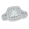 Thumbnail Image 1 of Previously Owned - Vera Wang Love Collection 2-1/5 CT. T.W. Princess-Cut Diamond Engagement Ring in 14K White Gold