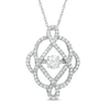 Thumbnail Image 0 of Previously Owned - 1/2 CT. T.W. Diamond Scrollwork Pendant in 10K White Gold