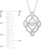 Thumbnail Image 1 of Previously Owned - 1/2 CT. T.W. Diamond Scrollwork Pendant in 10K White Gold