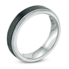 Thumbnail Image 2 of Previously Owned - Men's 6.0mm Wedding Band in Two-Tone Tantalum