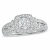 Thumbnail Image 0 of Previously Owned - 3/4 CT. T.W. Diamond Vintage-Style Engagement Ring in 14K White Gold