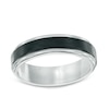 Thumbnail Image 0 of Previously Owned - Men's 6.0mm Black IP and Satin Edge Wedding Band in Tantalum
