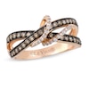 Thumbnail Image 0 of Previously Owned - Le Vian Chocolate Diamonds® 1/2 CT. T.W. Diamond center Loop Orbit Ring in 14K Strawberry Gold®
