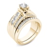 Thumbnail Image 1 of Previously Owned - 1-1/4  CT. T.W. Diamond Multi-Row Bridal Set in 14K Gold