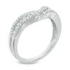 Thumbnail Image 1 of Previously Owned - 3/8 CT. T.W. Diamond Crossover Contour Band in 14K White Gold