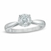 Thumbnail Image 1 of Previously Owned - 3/8 CT. T.W. Diamond Frame Engagement Ring in 14K White Gold