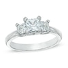 Thumbnail Image 0 of Previously Owned - 1 CT. T.W. Princess-Cut Diamond Three Stone Ring in 14K White Gold (I/I2)