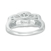 Thumbnail Image 3 of Previously Owned - 1 CT. T.W. Diamond Frame Past Present Future® Engagement Ring in 14K White Gold