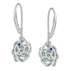 Thumbnail Image 2 of Previously Owned - Vera Wang Love Collection 1/3 CT. T.W. Diamond Rose Drop Earrings in 14K White Gold