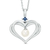 Thumbnail Image 0 of Previously Owned-The Kindred Heart from Vera Wang Love Collection Freshwater Cultured Pearl Pendant in Sterling Silver