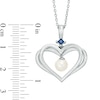 Thumbnail Image 2 of Previously Owned-The Kindred Heart from Vera Wang Love Collection Freshwater Cultured Pearl Pendant in Sterling Silver