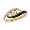 Thumbnail Image 1 of Previously Owned - 3/8 CT. T.W. Sirena™ Black E Ring in 10K Gold