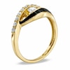 Thumbnail Image 2 of Previously Owned - 3/8 CT. T.W. Sirena™ Black E Ring in 10K Gold