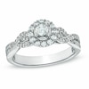 Thumbnail Image 0 of Previously Owned - Celebration Ideal 1/2 CT. T.W. Diamond Engagement Ring in 14K White Gold (I/I1)