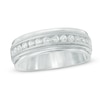 Thumbnail Image 0 of Previously Owned - Men's 1/2 CT. T.W. Diamond Milgrain Anniversary Band in 14K White Gold