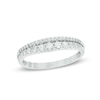 Thumbnail Image 1 of Previously Owned - 3/8 CT. T.W. Diamond Two Row Anniversary Band in 14K White Gold