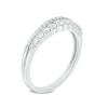 Thumbnail Image 2 of Previously Owned - 3/8 CT. T.W. Diamond Two Row Anniversary Band in 14K White Gold