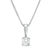 Thumbnail Image 0 of Previously Owned - 1/4 CT. Diamond Solitaire Pendant in 14K White Gold (J/I2)