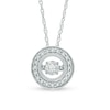 Thumbnail Image 0 of Previously Owned - 1/4 CT. T.W. Diamond Circle Frame Pendant in 10K White Gold