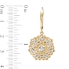 Thumbnail Image 1 of Previously Owned - 1/3 CT. T.W. Diamond Filigree Flower Drop Earrings in 10K Gold