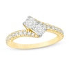 Thumbnail Image 1 of Previously Owned - Ever Us® 1 CT. T.W. Two-Stone Diamond Bypass Ring in 14K Gold