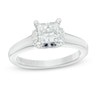 Thumbnail Image 0 of Previously Owned - Vera Wang Love Collection 1 CT. T.W. Princess-Cut Diamond Solitaire Ring in 14K White Gold