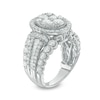 Thumbnail Image 2 of Previously Owned - 3 CT. T.W. Composite Diamond Frame Multi-Row Engagement Ring in 14K White Gold