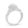 Thumbnail Image 1 of Previously Owned - 1 CT. T.W. Pear-Shaped Diamond Double Frame Twist Engagement Ring in 14K White Gold