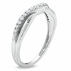 Thumbnail Image 1 of Previously Owned - 1/3 CT. T.W. Diamond Twist Contour Band in 14K White Gold