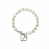 Thumbnail Image 0 of Previously Owned-Freshwater Cultured Pearl Bracelet with Sterling Silver Heart Charm-7.5"