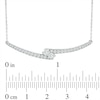 Thumbnail Image 4 of Previously Owned - Ever Us® 1/2 CT. T.W. Two-Stone Diamond Bypass Necklace in 14K White Gold - 17&quot;