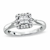 Thumbnail Image 1 of Previously Owned - Cherished Promise Collection™ 1/4 CT. T.W. Quad Princess-Cut Diamond Promise Ring in 10K White Gold