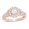 Thumbnail Image 1 of Previously Owned - 1 CT. T.W. Diamond Frame Tri-Sides Engagement Ring in 14K Rose Gold