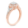 Thumbnail Image 2 of Previously Owned - 1 CT. T.W. Diamond Frame Tri-Sides Engagement Ring in 14K Rose Gold