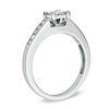 Thumbnail Image 1 of Previously Owned - 1/2 CT. T.W. Quad Diamond Engagement Ring in 10K White Gold