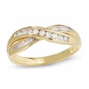 Thumbnail Image 0 of Previously Owned - 1/4 CT. T.W. Diamond Crossover Band in 14K Gold