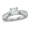 Thumbnail Image 1 of Previously Owned - 1-1/2 CT. T.W. Princess-Cut Diamond Engagement Ring in 14K White Gold