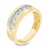 Thumbnail Image 2 of Previously Owned - Men's 3/4 CT. T.W. Diamond Seven Stone Step Edge Anniversary Band in 10K Gold