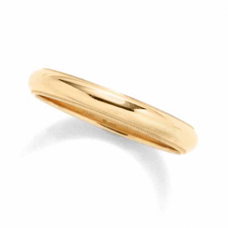 Previously Owned - Ladies' 14K Gold Milgrain Wedding Band