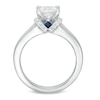 Thumbnail Image 2 of Previously Owned - Vera Wang Love Collection 1 CT. T.W. Princess-Cut Diamond Solitaire Collar Engagement Ring in 14K White Gold