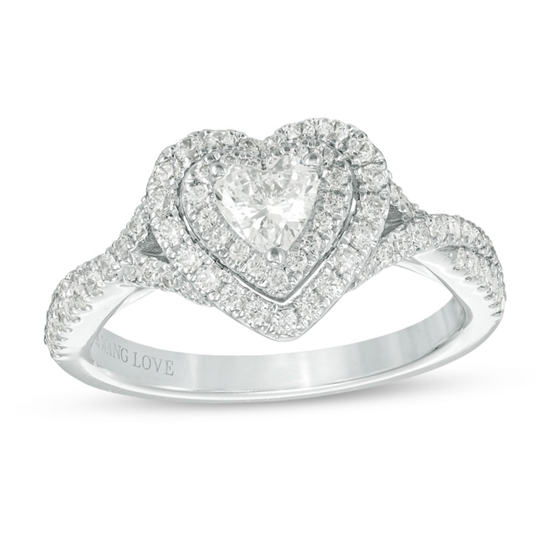 Previously Owned - Vera Wang Love Collection 3/4 CT. T.W. Heart-Shaped ...