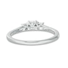 Thumbnail Image 3 of Previously Owned - 1/2 CT. T.W. Diamond Past Present Future® Engagement Ring in 10K White Gold