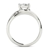 Thumbnail Image 2 of Previously Owned - 1/2 CT. T.W. Diamond Square Composite Bypass Engagement Ring in 14K White Gold