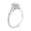 Thumbnail Image 1 of Previously Owned - 1/2 CT. T.W. Oval Diamond Double Frame Engagement Ring in 14K White Gold
