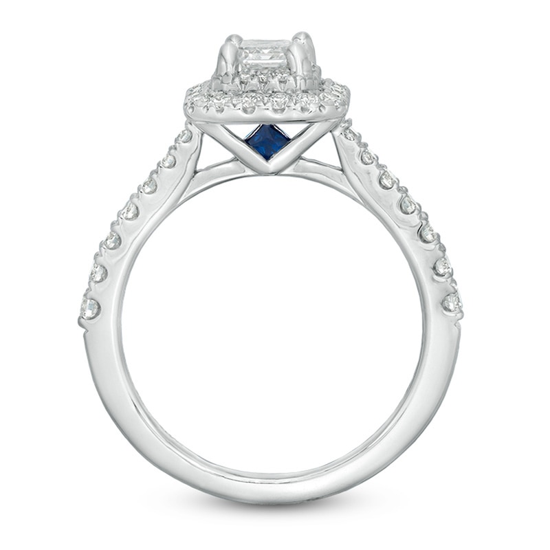 Previously Owned - Vera Wang Love Collection 1-1/3 CT. T.W. Emerald-Cut ...